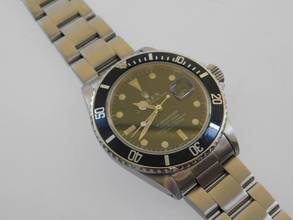 Thumbnail von Rolex Submariner Date Ref 16800 original Matte Dial Tritium vpn 1982 mit Box original matte Dial und Tritium Pearl Bezel Rarität v 1982