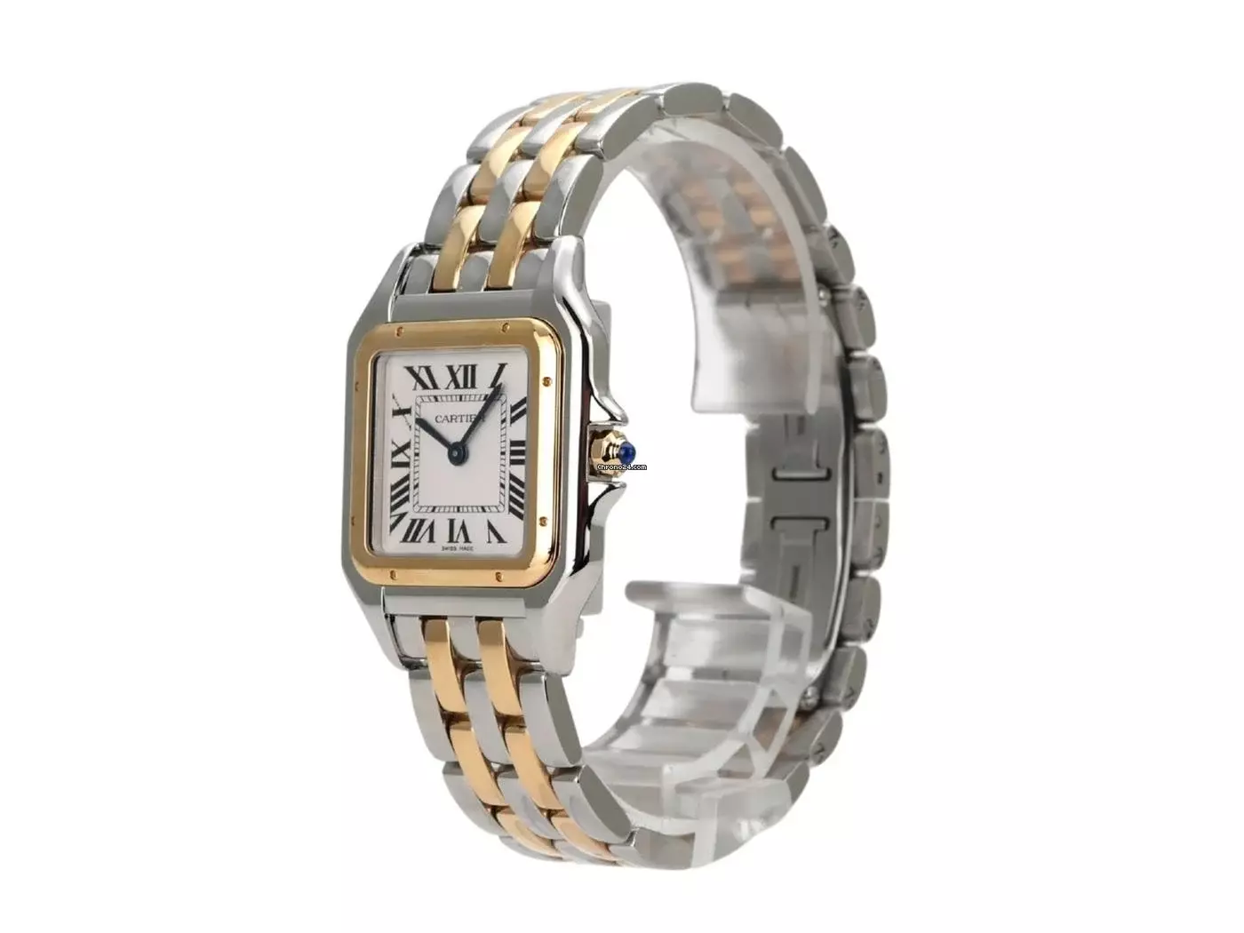  Cartier Panthère de Cartier mittleres Modell Edelstahl / Gelbgold Ref. W2PN0019 