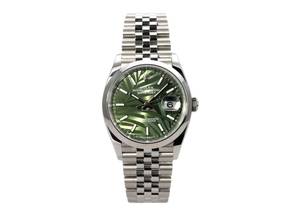 Thumbnail von Rolex Datejust 36 Oystersteel Ref. 126200 Olivgrün Palmenmuster Jubile-Band