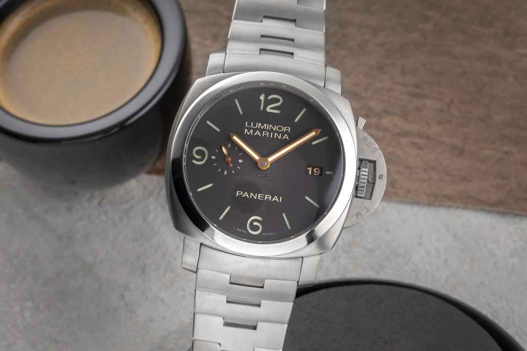  Panerai Luminor Marina 1950 3 Days Automatic Titan Automatik Herrenuhr Ref. PAM00352 Box 