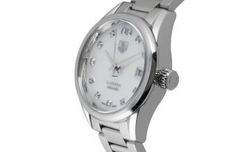 Thumbnail von TAG Heuer Carrera Lady Automatik Stahl MOP Diamanten Ref. WAR2414.BA0776 B&P 2018