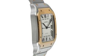 Thumbnail von Cartier Santos Stahl / Gold Automatik Herrenuhr Ref. W2SA0009 Box & Papiere