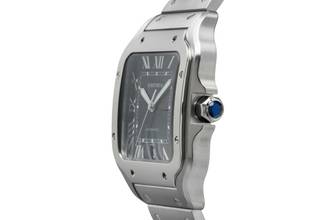 Thumbnail von Cartier Santos Stahl Green Dial Automatik Herren Ref WSSA0062 Box & Papiere 2023