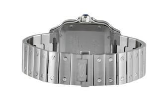Thumbnail von Cartier Santos Stahl Green Dial Automatik Herren Ref WSSA0062 Box & Papiere 2023