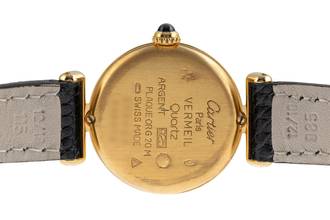 Thumbnail von Cartier Colisée must de Cartier Lady Vermeil 925 Silber Damenuhr Ref. 590002