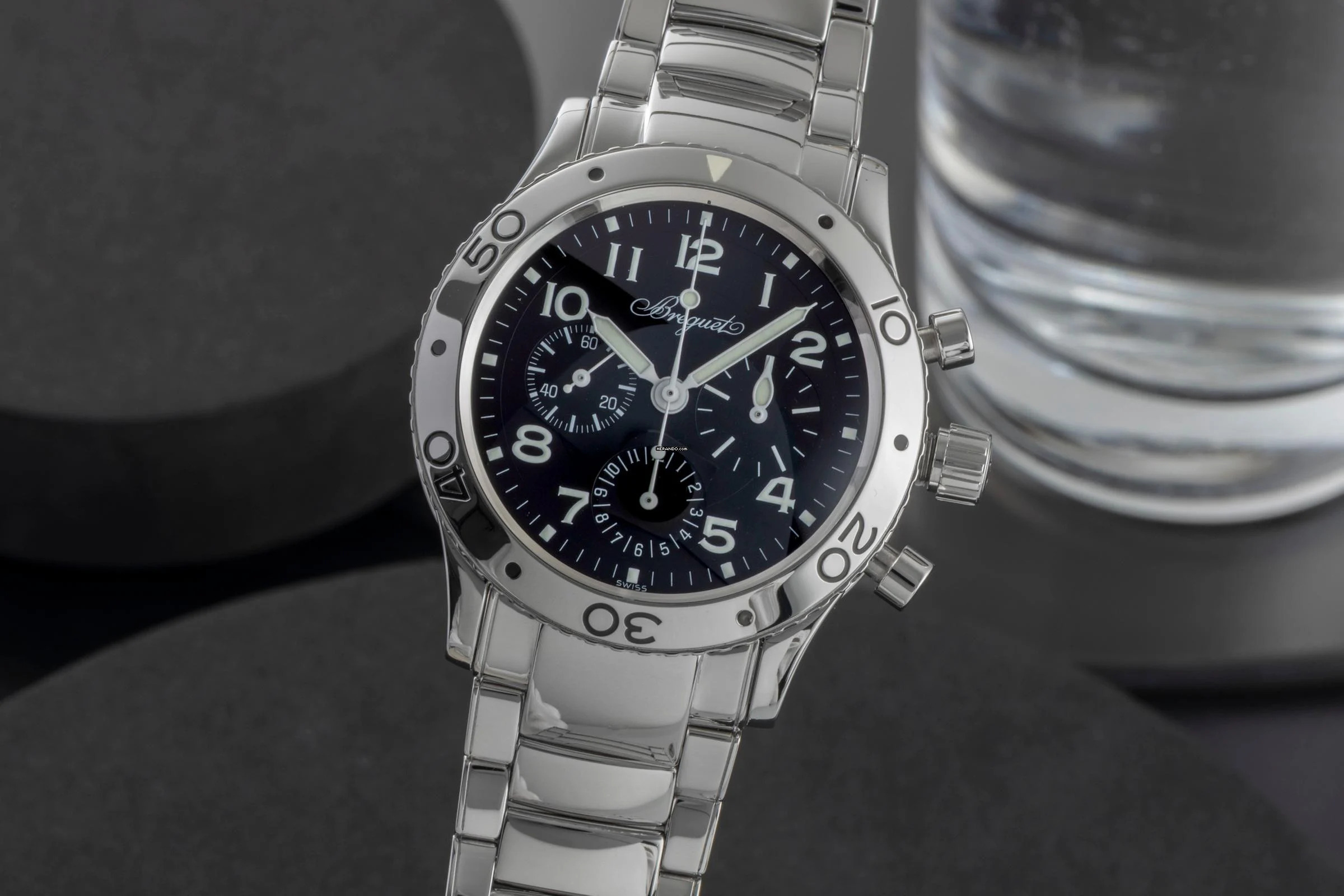  Breguet Type XX - XXI - XXII Chronograph Stahl Automatik Ref. 3800 / ST 92 S W 9 B&P 2013 