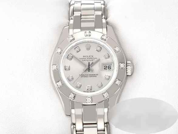  Rolex Lady-Datejust Pearlmaster 29 80319 Weissgold 750 2009 Diamanten Automatik Lady 18kt White Gold Chronometer Oyster 