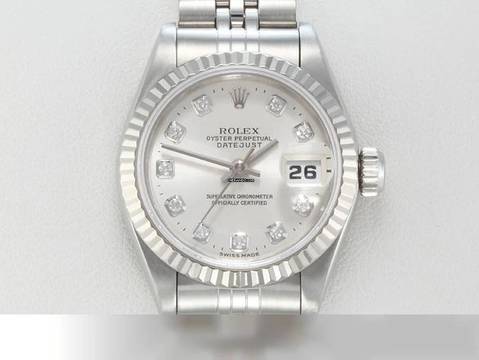  Rolex Lady-Datejust Stahl Weissgold 750 Diamanten 2000 Automatik Stainless Steel 18kt White Gold Damen Jubilé-band Chronometer Oyster 