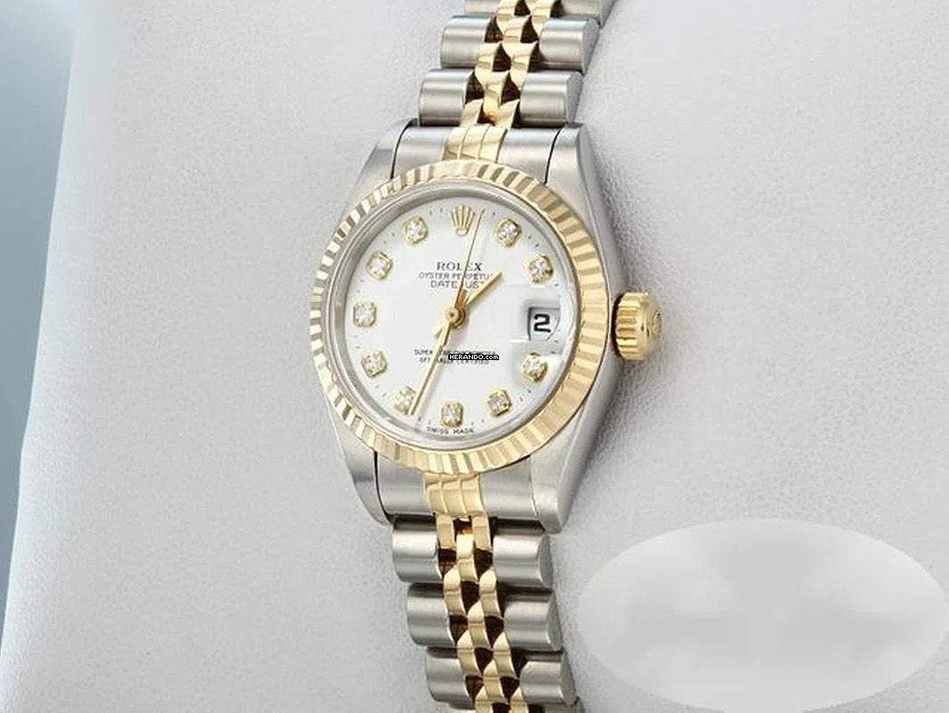 Rolex Lady-Datejust Edelstahl Gelbgold 750 Diamanten Automatik Gold