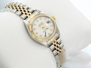 Thumbnail von Rolex Lady-Datejust Edelstahl Gelbgold 750 Diamanten Automatik Gold