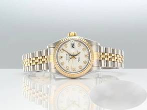 Thumbnail von Rolex Lady-Datejust Edelstahl Gelbgold 750 Diamanten Automatik Gold