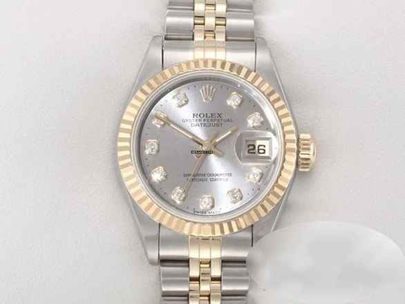  Rolex Lady-Datejust Edelstahl Gelbgold 750 Diamanten Automatik Gold Stahl Stainless Steel 18kt Yellow Gold Jubilé-band Chronometer Oyster 