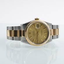 Thumbnail von Rolex Datejust 36 16233 champagne dial 1988 Full Set