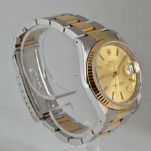 Thumbnail von Rolex Datejust 36 16233 champagne dial 1988 Full Set