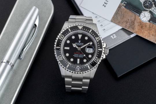  Rolex Sea-Dweller Single Red Edelstahl Herrenuhr Ref. 126600 