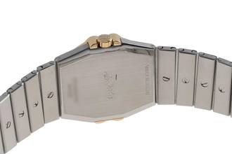 Thumbnail von Chopard St. Moritz Stahl / Gold MOP Diamanten Medium Size Ref. 8023 B&P 1985 Klassiker