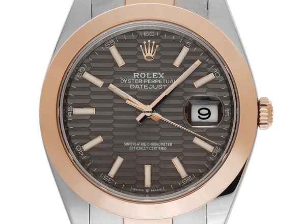  Rolex Datejust 41 Ref.126301 2023 Full Set wie Neu Datejust Fluted Wave Dial 