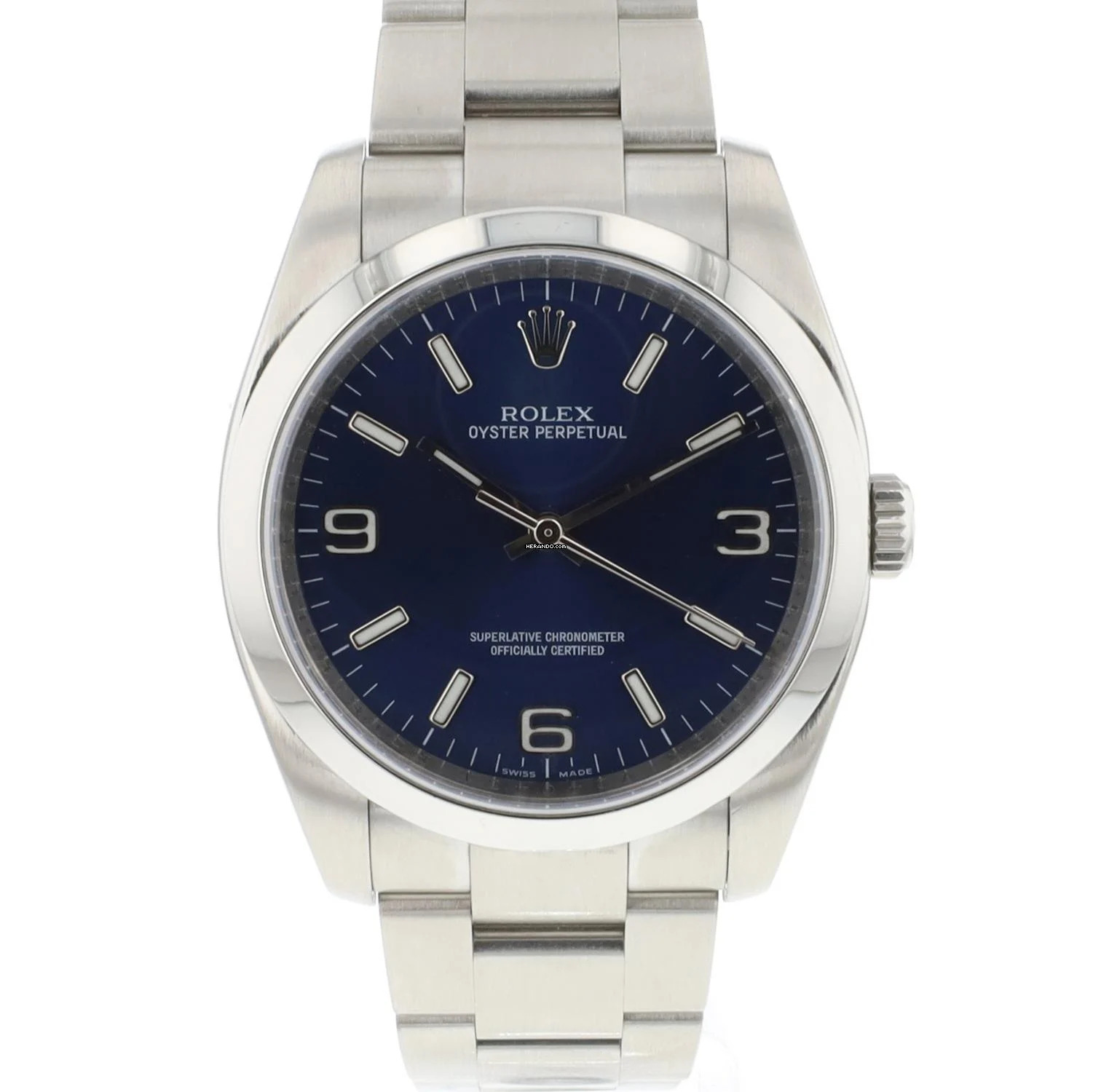  Rolex Oyster Perpetual 36 Blue Dial 