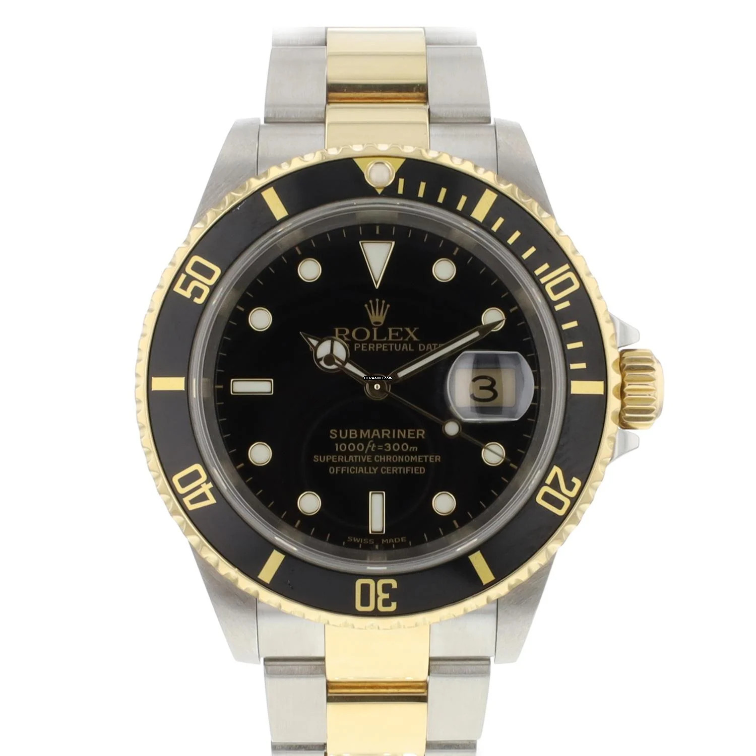 Rolex Submariner Date Steel/Gold Black Dial