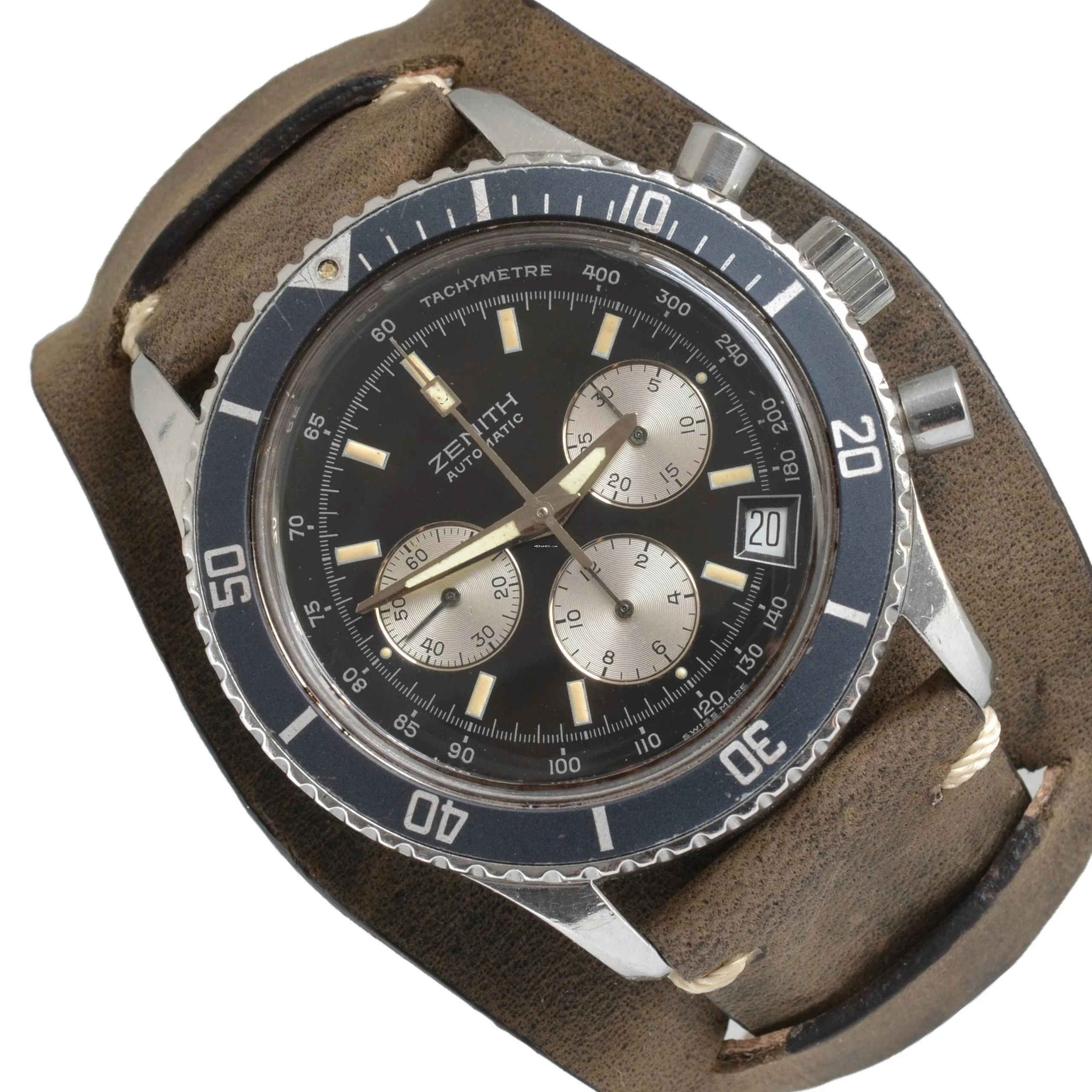  Zenith El Primero Chronograph De Luca MK1 black dial 1989 