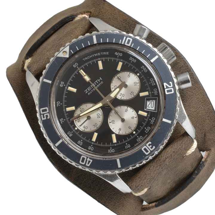  Zenith El Primero Chronograph De Luca MK1 black dial 1989 