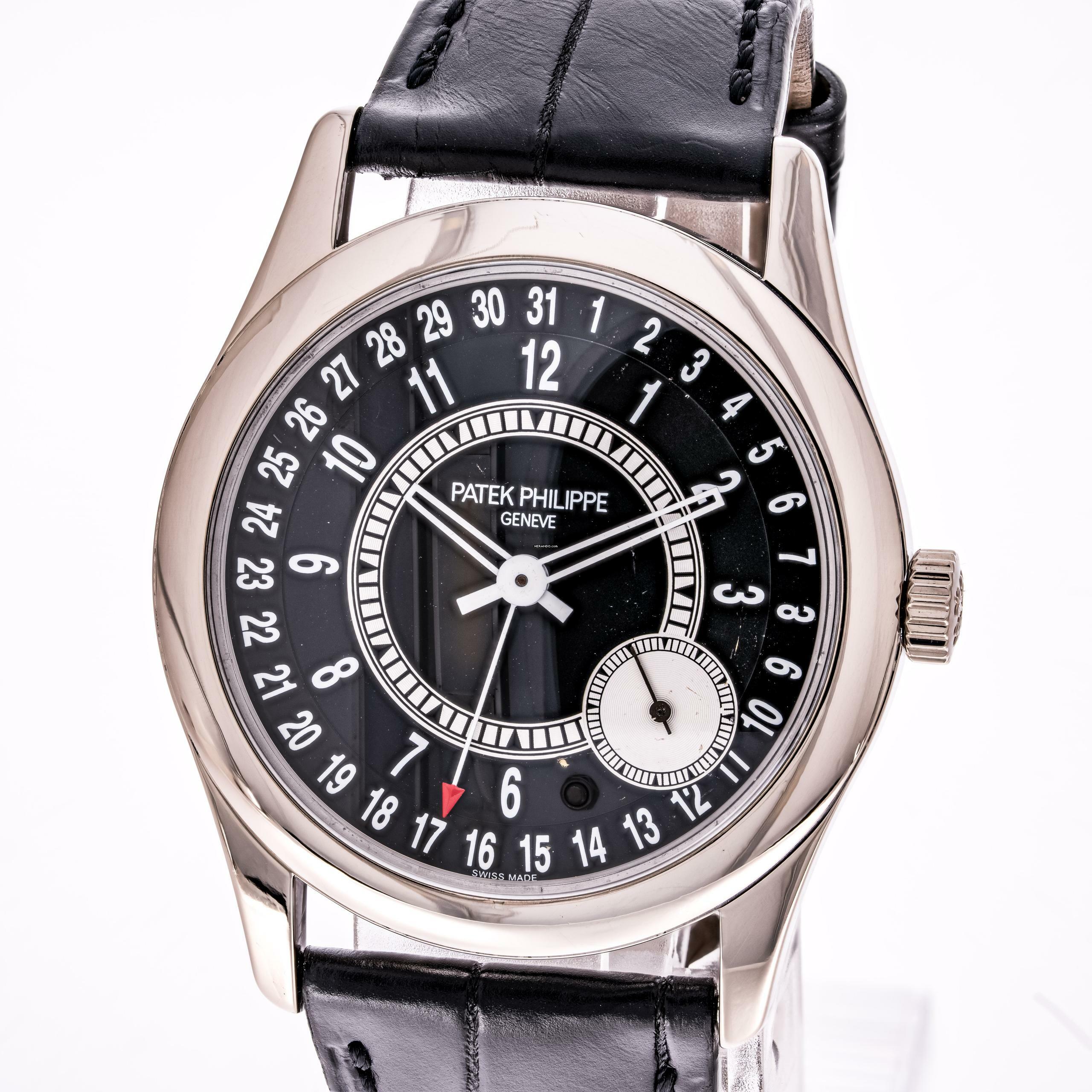  Patek Philippe Calatrava 39 Black – 6006G-001 – Good Condition – ~2019 