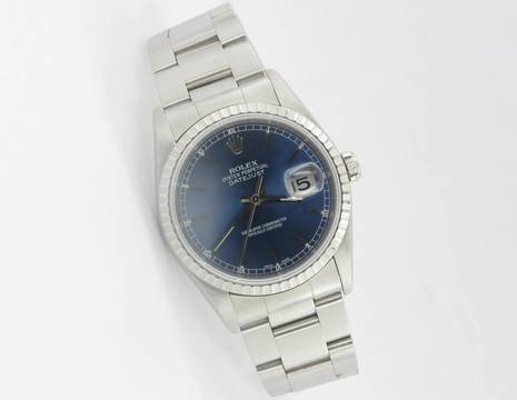 Rolex Datejust 36 36mm Blue Dial 