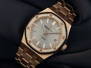 Thumbnail von Audemars Piguet Royal Oak Lady Ref.15451OR.ZZ.1256OR.02 2020 Full Set wie Neu Royal Oak 18kt Roségold Diamanten