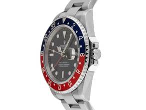 Thumbnail von Rolex GMT-Master II Pepsi No Hole Ref.16710 2006 Full Set Unpoliert Vintage GMT Master II Pepsi Stick Dial no Hole Faded
