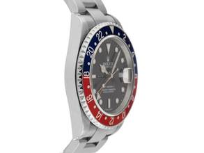 Thumbnail von Rolex GMT-Master II Pepsi No Hole Ref.16710 2006 Full Set Unpoliert Vintage GMT Master II Pepsi Stick Dial no Hole Faded