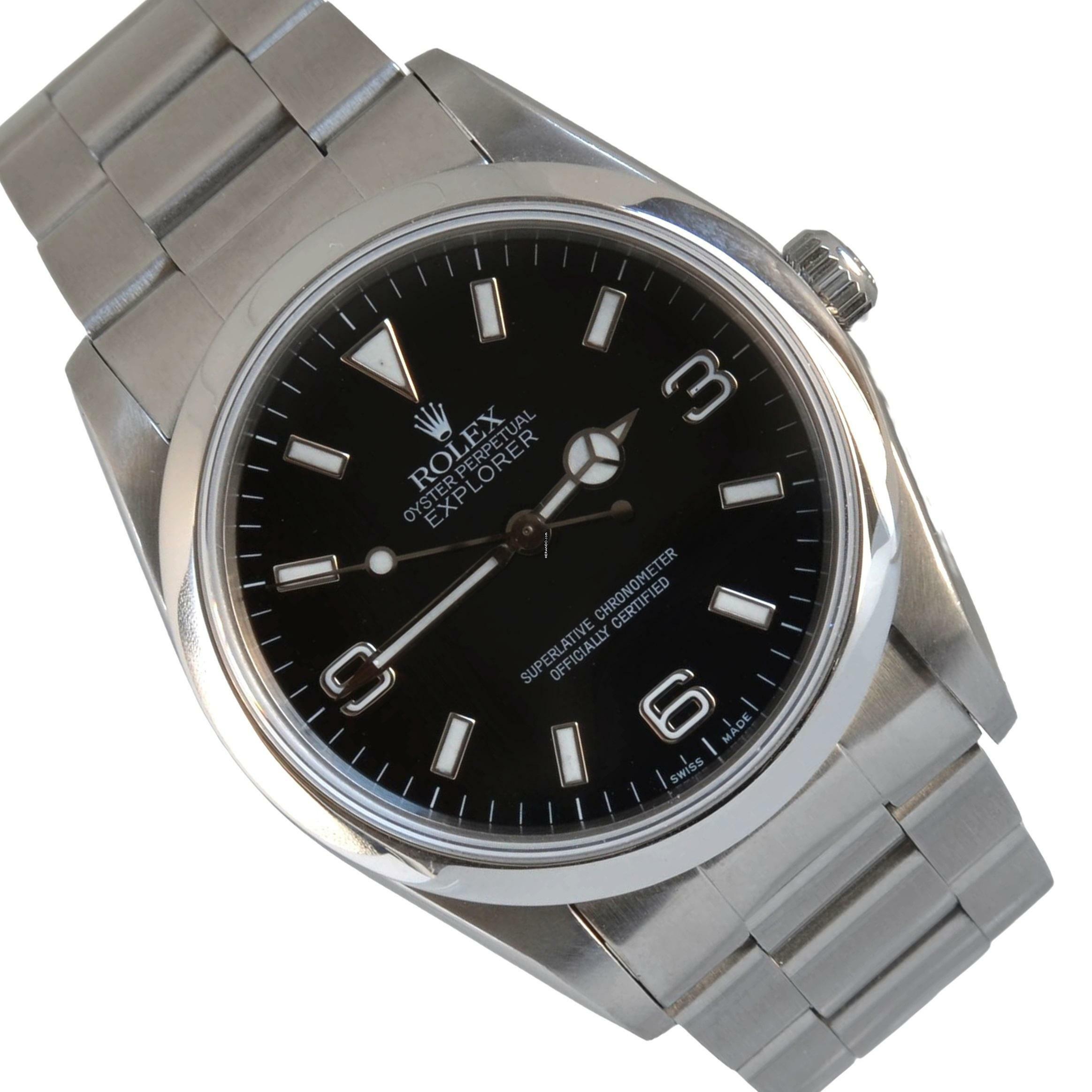  Rolex Explorer I 14270 36 MM LumiNova dial 1999’s Full Set 