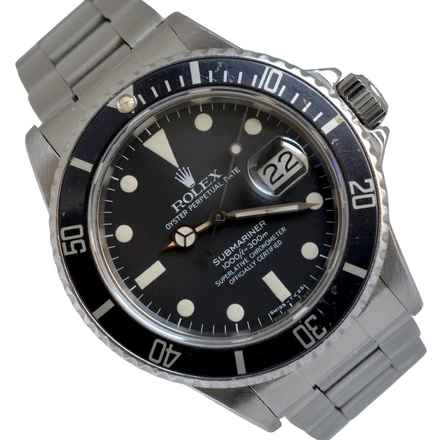  Rolex Submariner Date 16800 Date Buckshot tritium matte dial 1983 Full Set 
