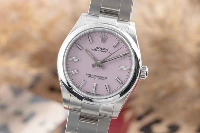  Rolex Oyster Perpetual 31 ''Candy Pink'' Automatik Damenuhr Ref. 277200 B&P 