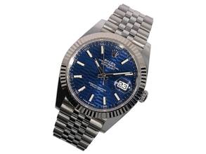 Thumbnail von Rolex Datejust 41 Blue Motif Dial - Fluted - Jubilee - WIE NEU