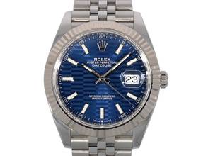 Thumbnail von Rolex Datejust 41 Blue Motif Dial - Fluted - Jubilee - WIE NEU