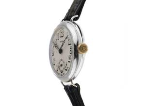 Thumbnail von Rolex Vintage 935 Silber Klappdeckel Ref.25579 1935 original Box sehr gut Vintage Vintage 935 Silber kleine Sekunde Klappdeckel Krokoleder