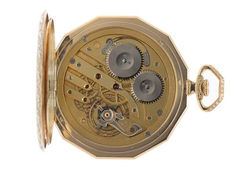  IWC Pocket Watch Taschenuhr 14kt Gelbgold Handaufzug 50mm 1935 sehr gut Vintage Taschenuhr 14kt Gelbgold 68g 