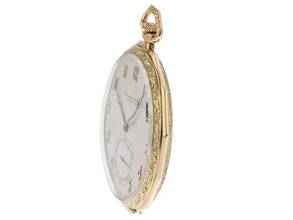 Thumbnail von IWC Pocket Watch Taschenuhr 14kt Gelbgold Handaufzug 50mm 1935 sehr gut Vintage Taschenuhr 14kt Gelbgold 68g