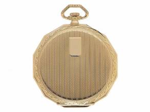 Thumbnail von IWC Pocket Watch Taschenuhr 14kt Gelbgold Handaufzug 50mm 1935 sehr gut Vintage Taschenuhr 14kt Gelbgold 68g