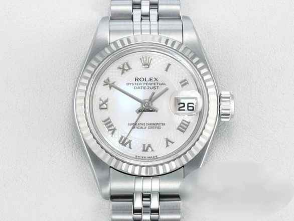  Rolex Lady-Datejust Edelstahl Weissgold 750 2004 Perlmutt Automatik Stahl Stainless Steel 18kt White Gold Jubilé-band Chronometer Oyster 