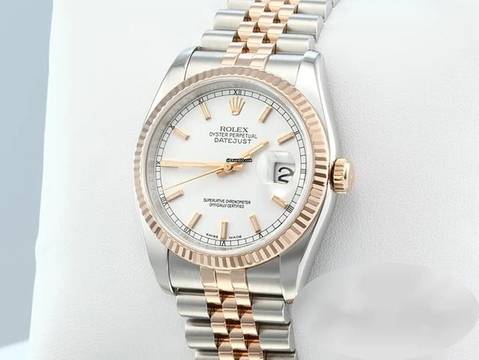  Rolex Datejust 36 36mm 116231 Edelstahl Rosegold 750 Automatik Stahl Stainless Steel 18kt Rose Gold Jubilé-band Chronometer Oyster 