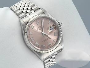 Thumbnail von Rolex Datejust 36 36mm 16234 2002 Stahl Weissgold 750 Gold Damen Herren Stainless Steel Jubilé-band Chronometer Oyster White Dial