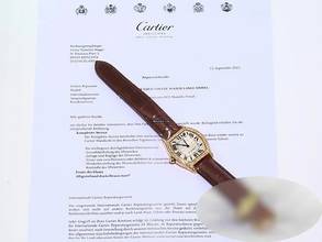 Thumbnail von Cartier Tortue Gelbgold 750 Diamanten Brillanten Grosses Modell Gold Wa503751 18kt Yellow Gold