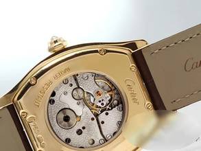 Thumbnail von Cartier Tortue Gelbgold 750 Diamanten Brillanten Grosses Modell Gold Wa503751 18kt Yellow Gold