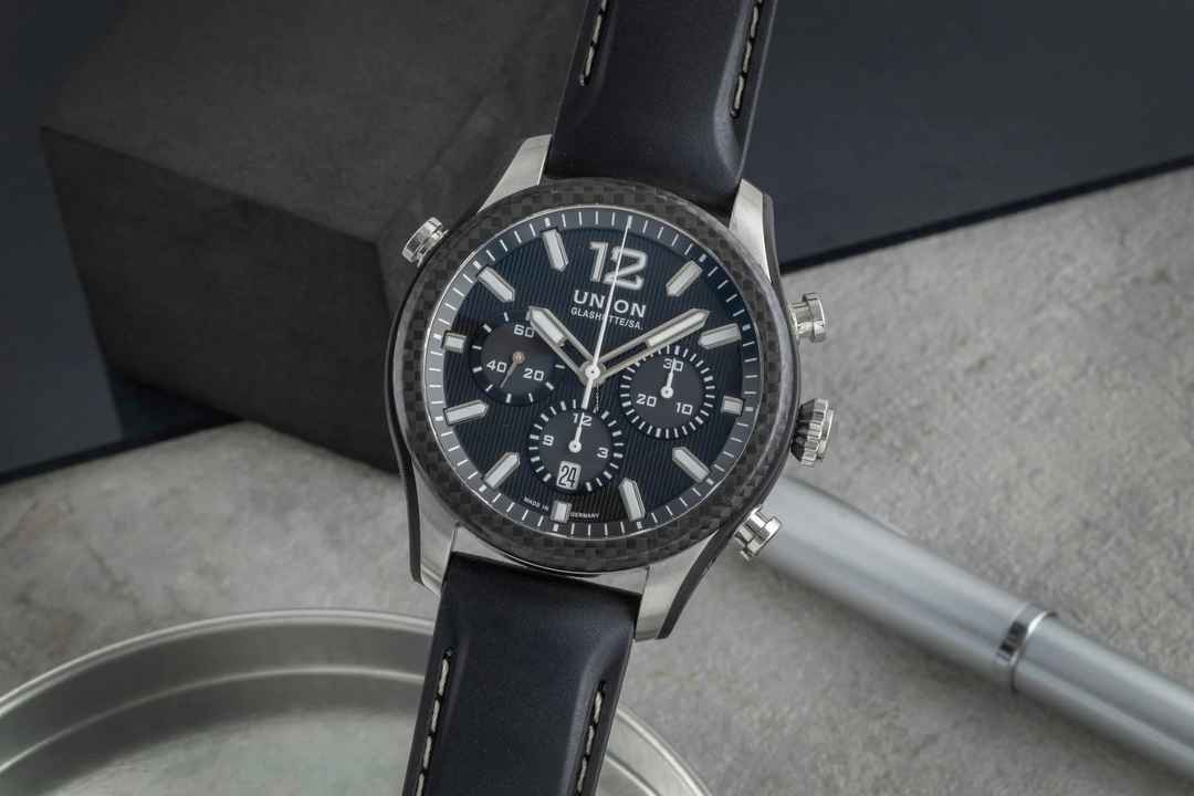  Union Glashütte Belisar Chronograph Automatik Stahl Ref. D009.927.26.207.00 B&P 