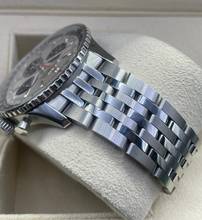 Thumbnail von Breitling Navitimer 1 B01 Chronograph 43mm 2 Straps Steel and Leatherband with folding clasp FULL SET WITH BOX & PAPERS like NEW year: 2023 Silver Dial