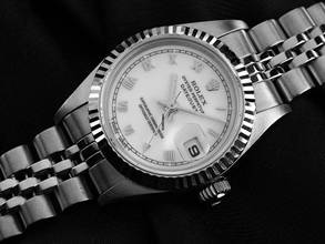 Thumbnail von Rolex Lady-Datejust Ref.69174 1996 LC 100 Box&Beschreibung sehr gut Vintage Datejust Lady Stahl 18kt Weißgold