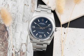 Thumbnail von Rolex Oyster Perpetual 36 Blue Dial Edelstahl Automatik Herrenuhr Ref 116000 B&P