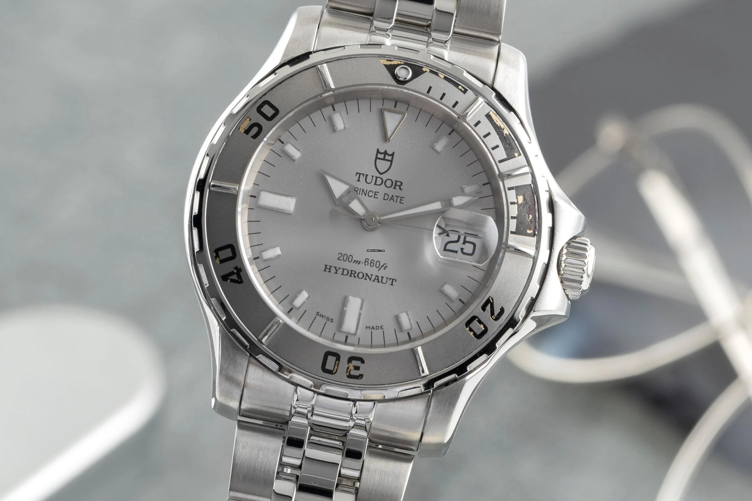  Tudor Hydronaut Prince Date Hydronaut Automatik Stahl Herrenuhr Ref. 89190P 