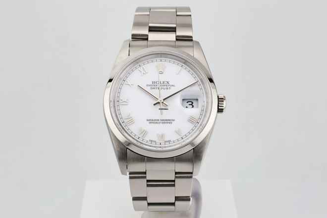  Rolex Datejust 36 36mm - CPO - White Roman Dial 16200 1997 